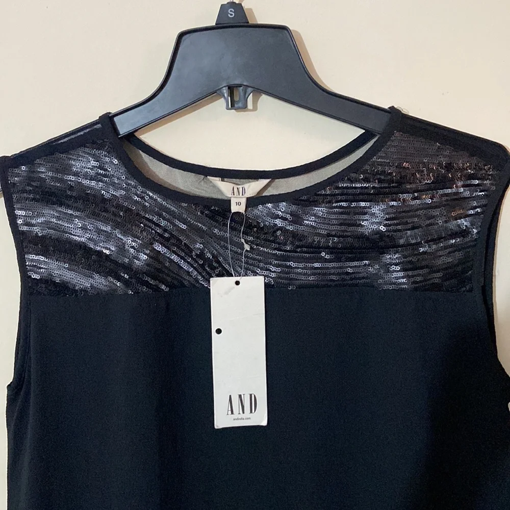 AND Party Wear Sequin Detailing Midi Dress - Picture 4 of 6